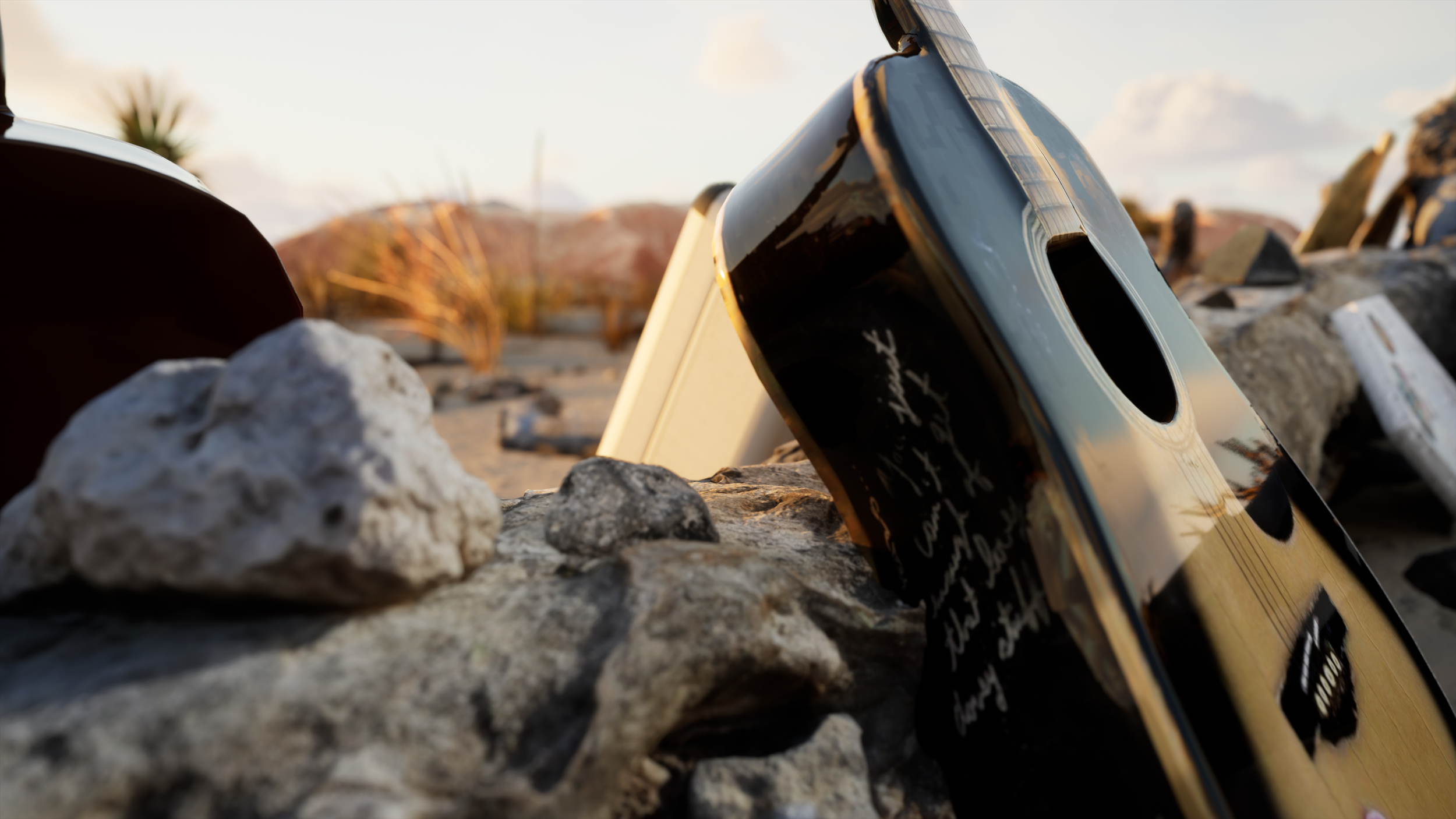 Palmer Guitar render